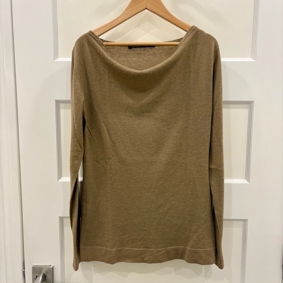 Comptoir des cotonniers - camel cashmere sweater - Picture 1 of 4